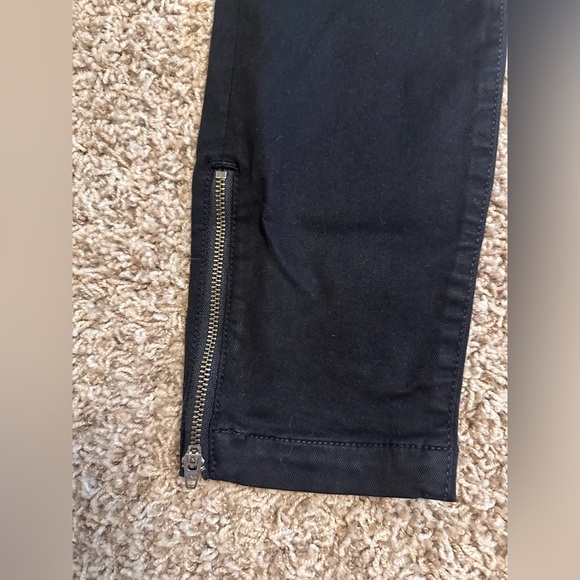 Joie park cargo black moto pants amazing condition and very on trend - Picture 2 of 6